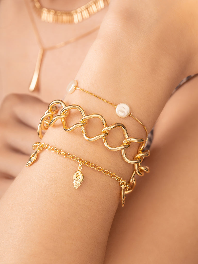 Pulsera Waves Gold