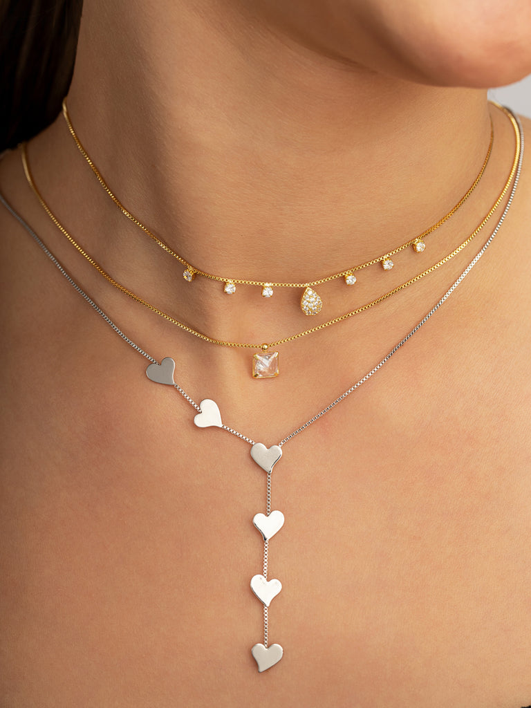 Cadena Pendant Many Heart