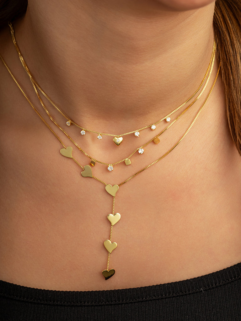 Cadena Pendant Many Heart