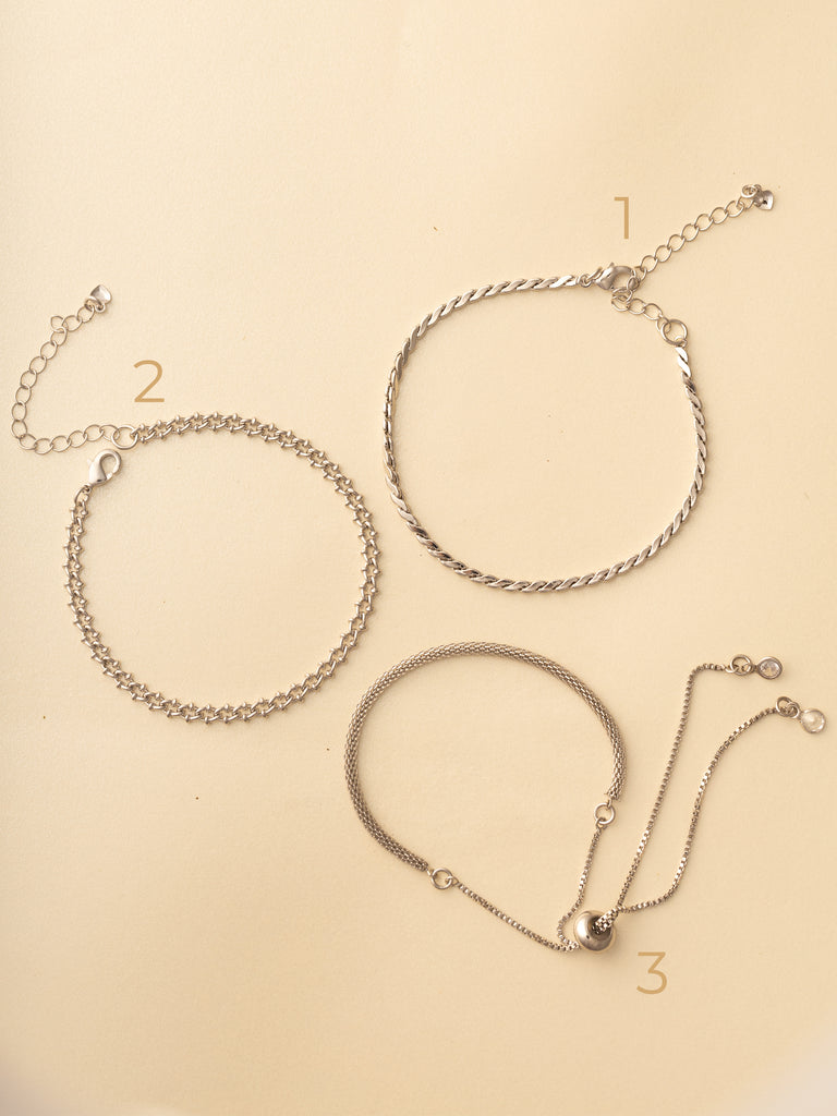 Pulseras Shine White